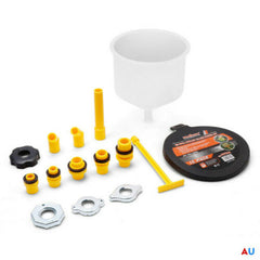 Spill Proof Radiator Coolant Filling Funnel Kit 15-pcs Cooling System Fill Kit