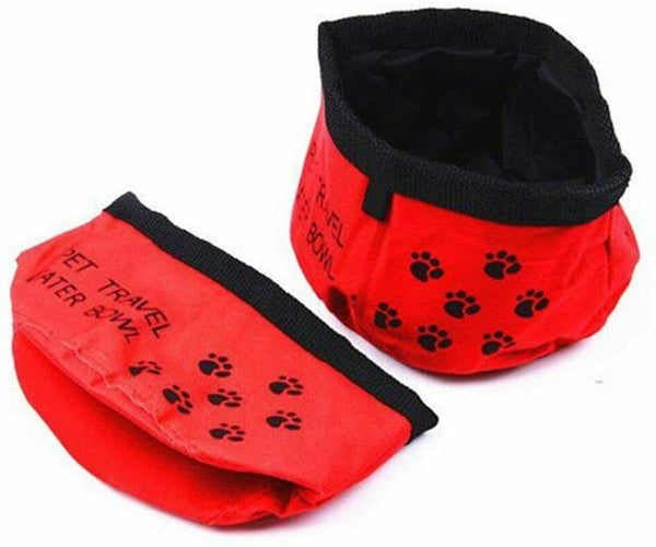 Pet Travel Bowl Oxford Cloth Waterproof Dog Bag Pet Folding Feed For Small Dog - Lets Party