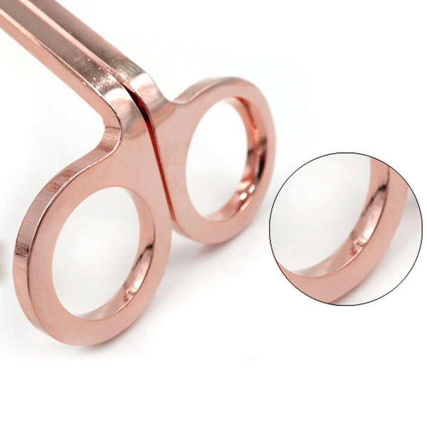 Rose gold Candle Wick Trimmer Scissors Stainless Steel Candle Cutter Snuffers AU - Lets Party