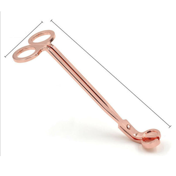 Rose gold Candle Wick Trimmer Scissors Stainless Steel Candle Cutter Snuffers AU - Lets Party