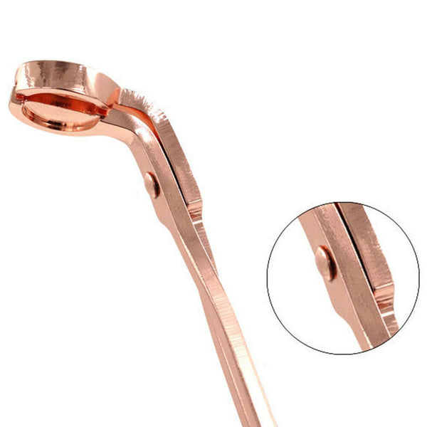 Rose gold Candle Wick Trimmer Scissors Stainless Steel Candle Cutter Snuffers AU - Lets Party