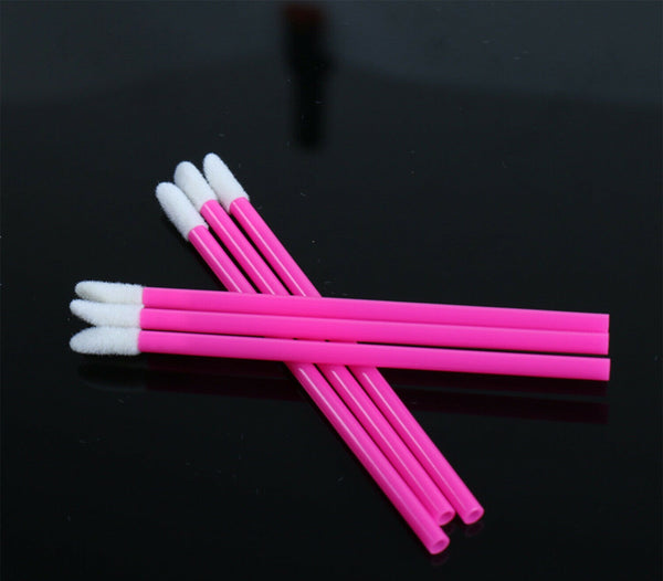 Disposable Lip Brush Lip Wands Gloss Lipstick Applicator Brushes 10 Colours - Lets Party