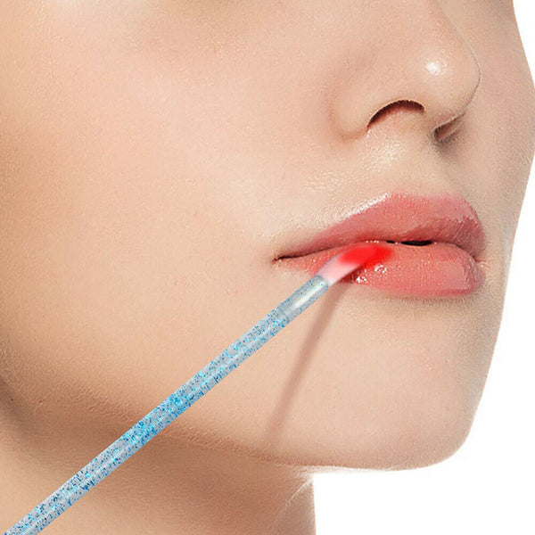 Lip Gloss Wands Brush Glitter Lip Brush Disposable Lipstick Applicator 6 Colours - Lets Party