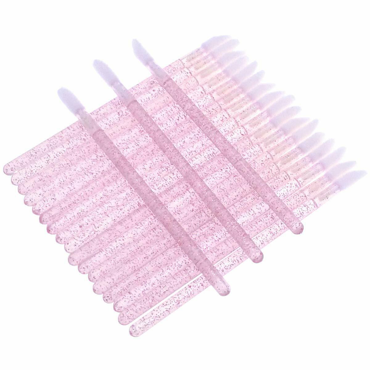 Lip Gloss Wands Brush Glitter Lip Brush Disposable Lipstick Applicator 6 Colours - Lets Party