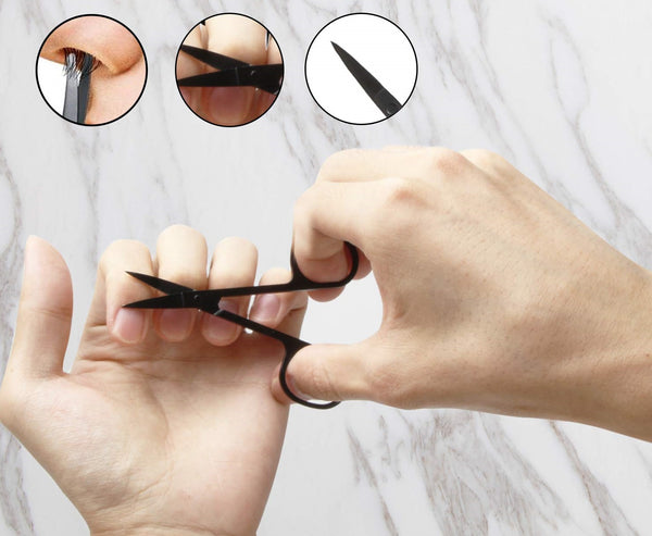 4Pcs/set Manicure Nail Clipper Tweezer Beauty Scissors Pedicure Tool with Case - Lets Party