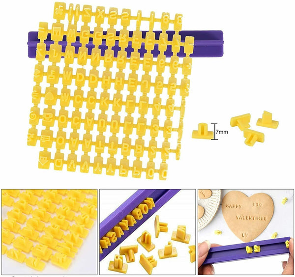 Fondant Cake Alphabet Letter Number Cookies Biscuit Stamp Mold Embosser Cutter - Lets Party