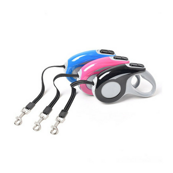 5M Adjustable Dog Pet Puppy Lead Leash Rope Retractable Extendable Training Walk - Lets Party