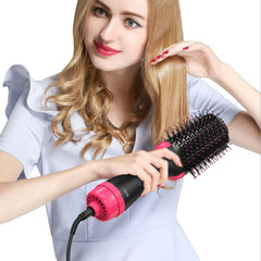 4 in 1 Hot Air One Step Hair Dryer Comb Volumizer Pro Brush Straightener Curler
