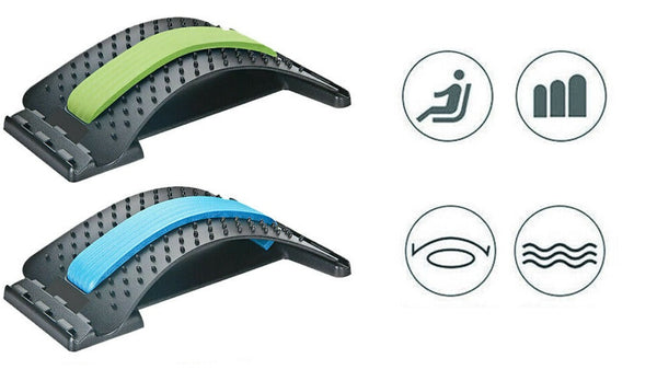 Back Massager Magic Stretcher Fitness Lumbar Waist Spine Pain Relief Support AU - Lets Party