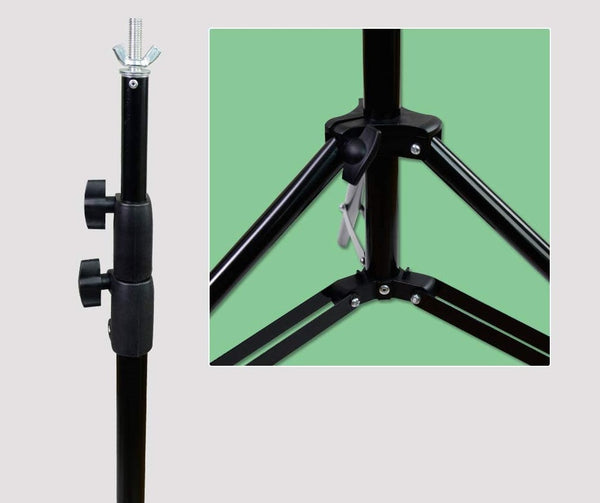 3m Photo Backdrop Stand Kit Studio Black White Background Green Screen+4x Clips - Lets Party