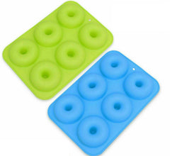 2pcs Silicone Donut Mold Muffin Chocolate Cake Cookie Doughnut Baking Mould Tray