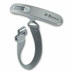 Sansai Electronic Digital Portable Luggage Scale 50kg Travel Hanging Weight Blk