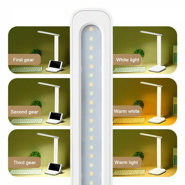 Touch LED Desk Lamp Bedside Study Reading Table Light Usb Ports Dimmable Au - Lets Party