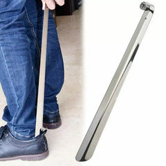 58cm Long Handle Shoehorn Stainless Steel Shoe Horn Lifter Tool