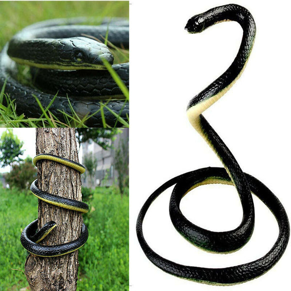 1.3M Rubber Snakes Realistic Trick Simulation Whimsy Fake Garden Pretend Toy Au - Lets Party