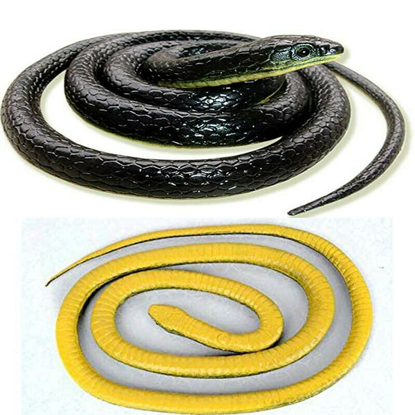 1.3M Rubber Snakes Realistic Trick Simulation Whimsy Fake Garden Pretend Toy Au - Lets Party