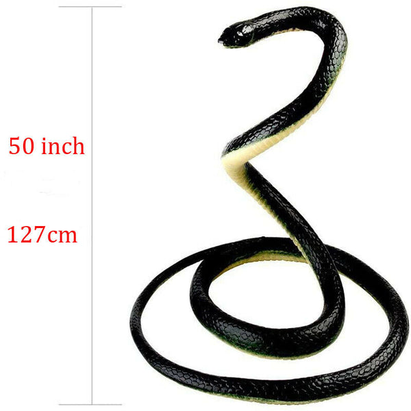 1.3M Rubber Snakes Realistic Trick Simulation Whimsy Fake Garden Pretend Toy Au - Lets Party