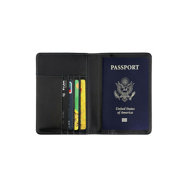 Slim Leather Travel Passport Wallet Holder Rfid Blocking Id Card Case Cover Au - Lets Party