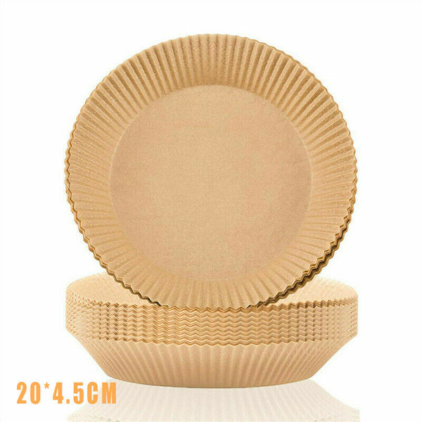 100 Pcs Air Fryer Disposable Paper Liner Non-Stick Pan Parchment Baking Paper - Lets Party