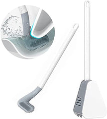 Golf Toilet Brush Long-Handled Toilet Brush Wall-Mounted Silicone Toilet Brush