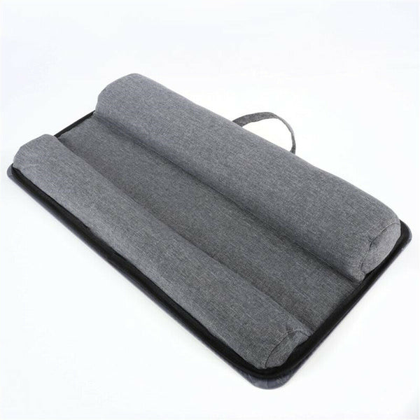 Cushioned Laptop Notebook Lap Desk with Phone Holder Mouse Pad Device Ledge Grey - Lets Party