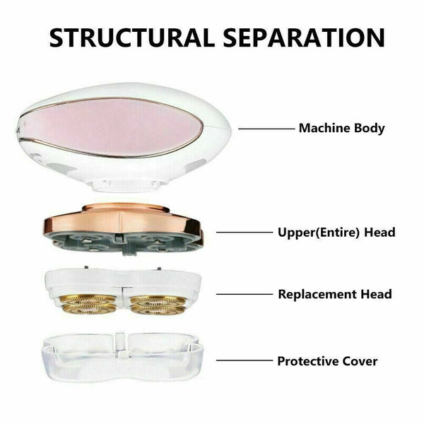 Women Electric Epilator Facial Hair Remover Removal Body Arm Legs Bikini Shaver - Lets Party