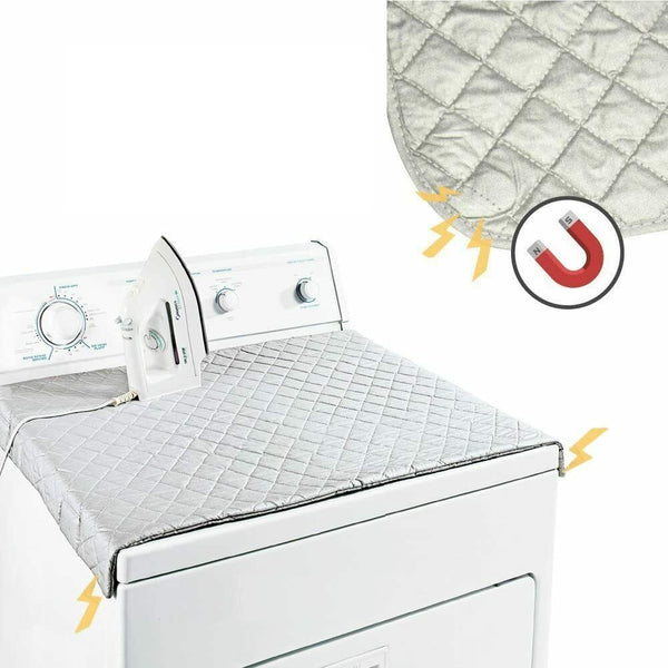 Portable Ironing Mat Pad Compact Iron Board Magnetic Dryer Washer Table Anywhere - Lets Party
