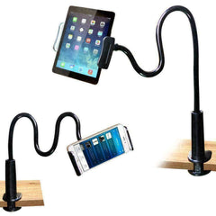360° Rotate Tablet Stand Holder Lazy Bed Desk Mount Mobile Phone Clamp Universal