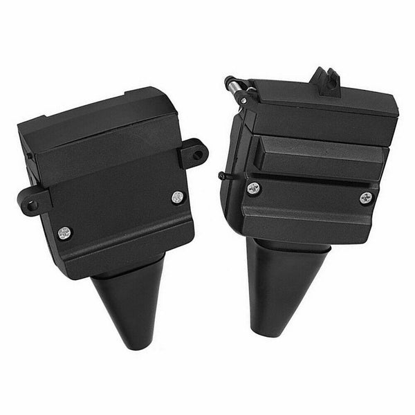 New 12 Pin Flat Trailer Socket Plug Set Connector Trailer Camper Adaptor Caravan - Lets Party