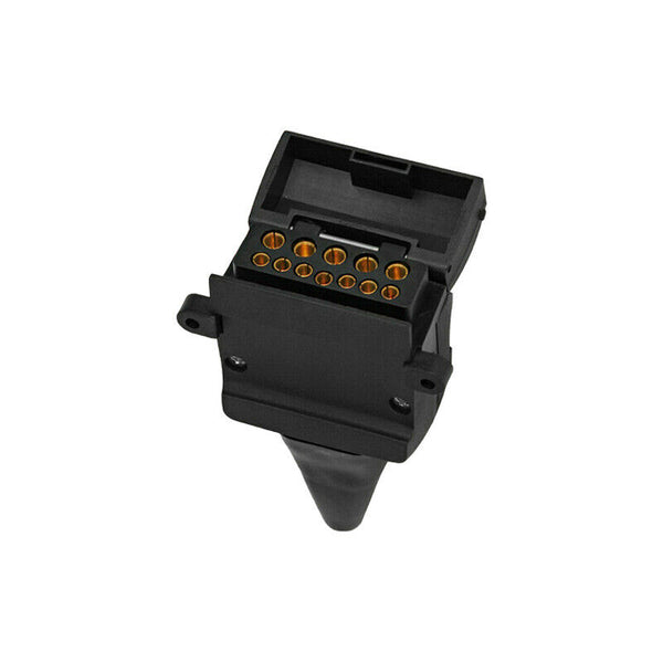 New 12 Pin Flat Trailer Socket Plug Set Connector Trailer Camper Adaptor Caravan - Lets Party