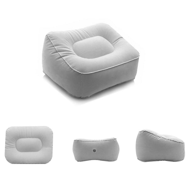 Plane Inflatable Foot Flight Travel Pad Footrest Portable Train Rest Pillow - Lets Party