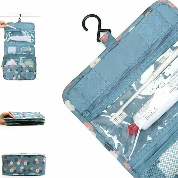 Travel Cosmetic Makeup Bag Hanging Toiletry Case Storage Large Bag Organizer AU - Lets Party