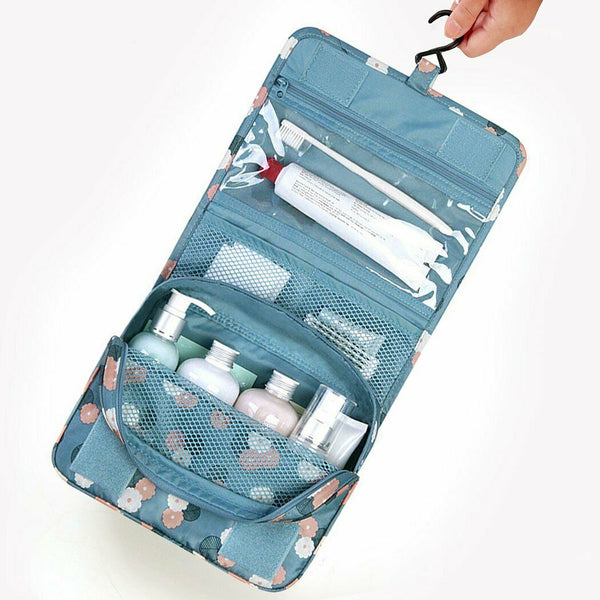 Travel Cosmetic Makeup Bag Hanging Toiletry Case Storage Large Bag Organizer AU - Lets Party