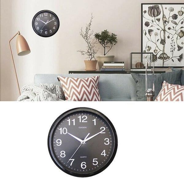 Wall Clock Quartz Round Square Wall Clock Silent Non-Ticking Battery Operated - Lets Party