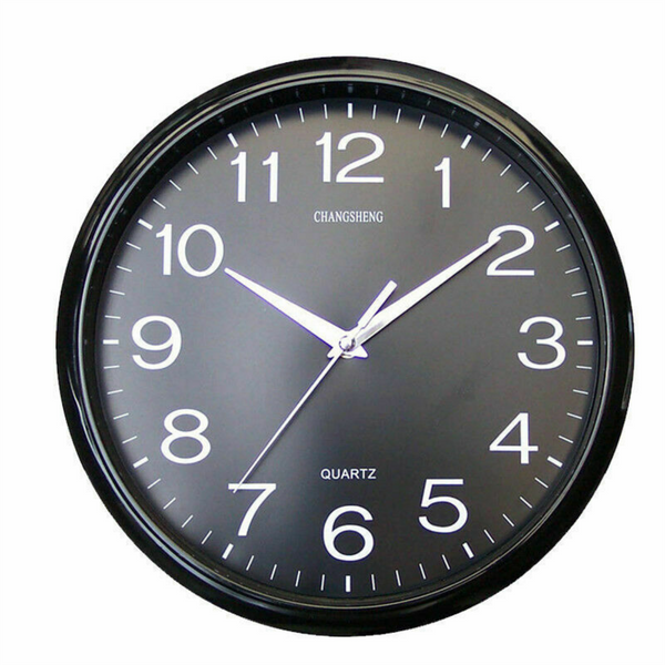 Wall Clock Quartz Round Square Wall Clock Silent Non-Ticking Battery Operated - Lets Party