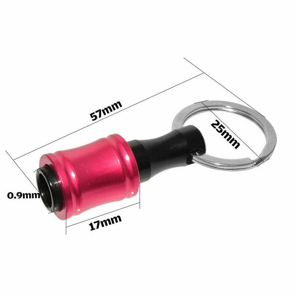 6Pc Hex Shank Screwdriver Bit Holder Extension Bar Tough Keychain Driver Keyring - Lets Party