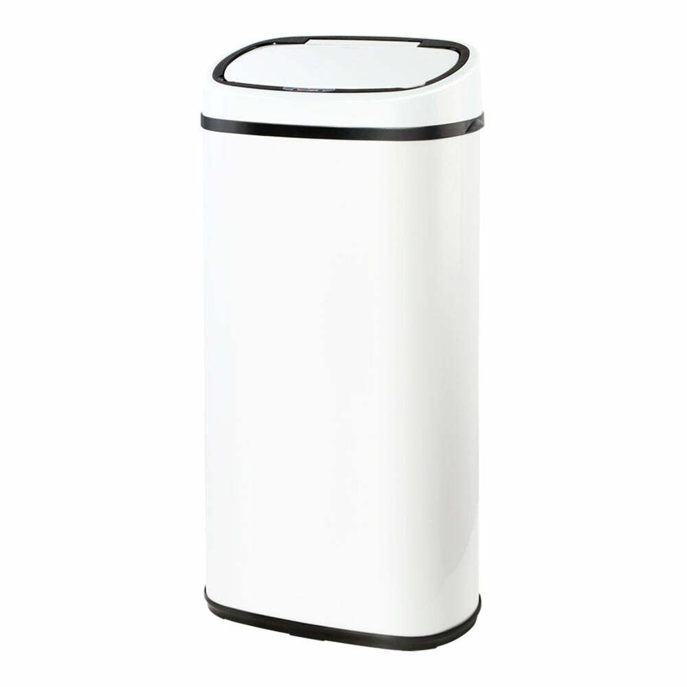 Devanti 68L Sensor Bin White - Lets Party