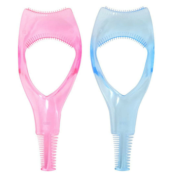 3 In1 Mascara Guard Tool Eyelash Curler Comb Eye Brow Comb Makeup Applicator Au - Lets Party