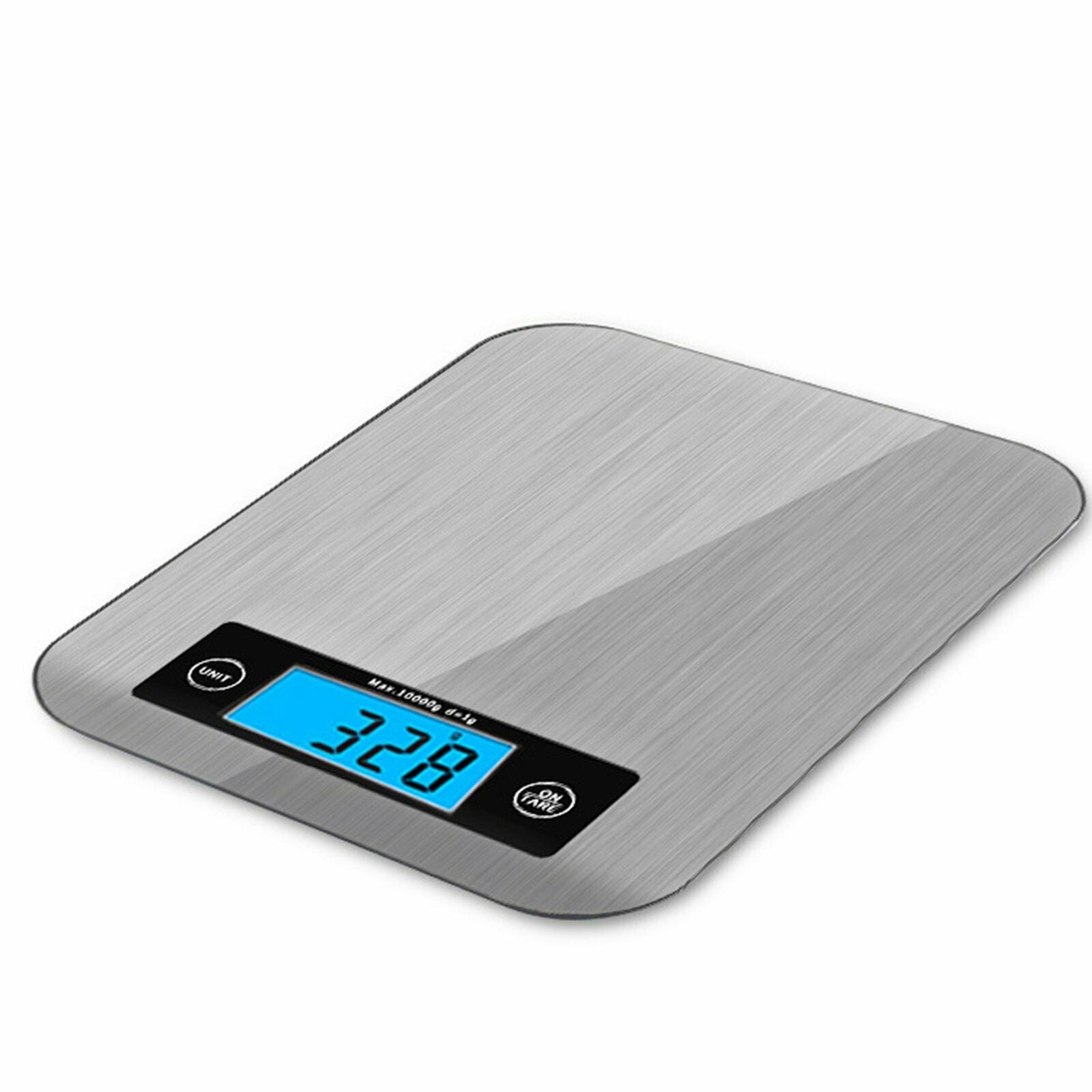 New 5g/10kg Kitchen Scales Cooking Electronic Digital Scale Weight LCD Stainless - Lets Party