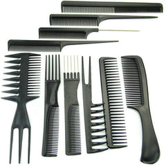 10pcs Hair Combs Salon Hairdressing Hair Style Barber Plastic Brush Comb Portable