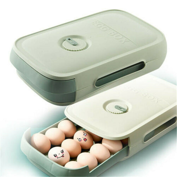 Eggs Tray Fruit Storage Box Kitchen Stacking Holder Food Container Drawer Type - Lets Party