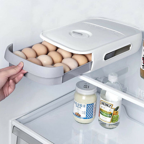 Eggs Tray Fruit Storage Box Kitchen Stacking Holder Food Container Drawer Type - Lets Party