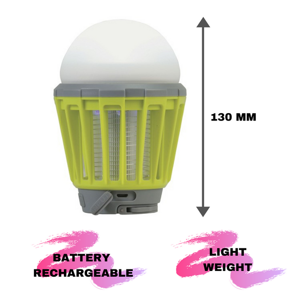 Portable Led Lantern Mosquito Zapper with 180 Lumen Rechargeable - Lets Party