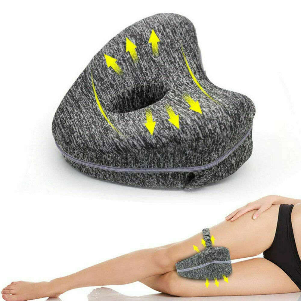 Memory Foam Leg Pillow Cushion Knee Support Pain Relief Washable Cover Bed Sofa - Lets Party