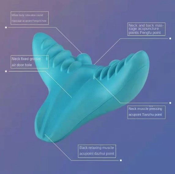 Vivva Neck Traction Pillow Original Y Shape Stretcher Cervical Pain Relief - Lets Party