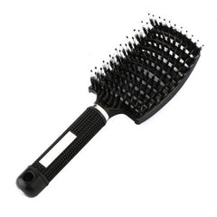 Women Men Detangling Nylon Boar Bristle Brush Hairbrush Head Scalp Massage Comb
