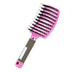 Women Men Detangling Nylon Boar Bristle Brush Hairbrush Head Scalp Massage Comb