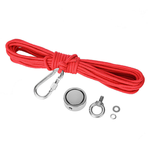 200kg Salvage Strong Recovery Magnet Neodymium Treasure Metal Hunting Fishing - Lets Party