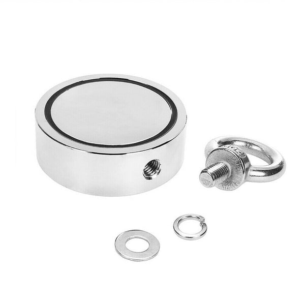 200kg Salvage Strong Recovery Magnet Neodymium Treasure Metal Hunting Fishing - Lets Party