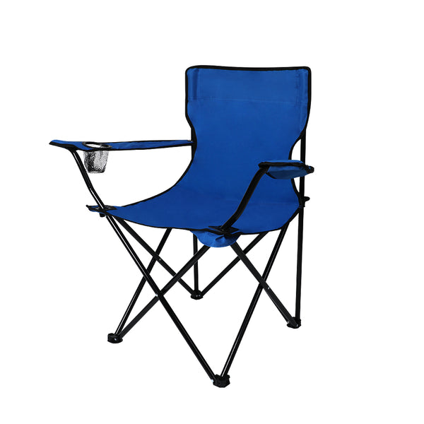 Camping Chairs Folding Portable Foldable Arm Outdoor Picnic Beach Fishing - Lets Party